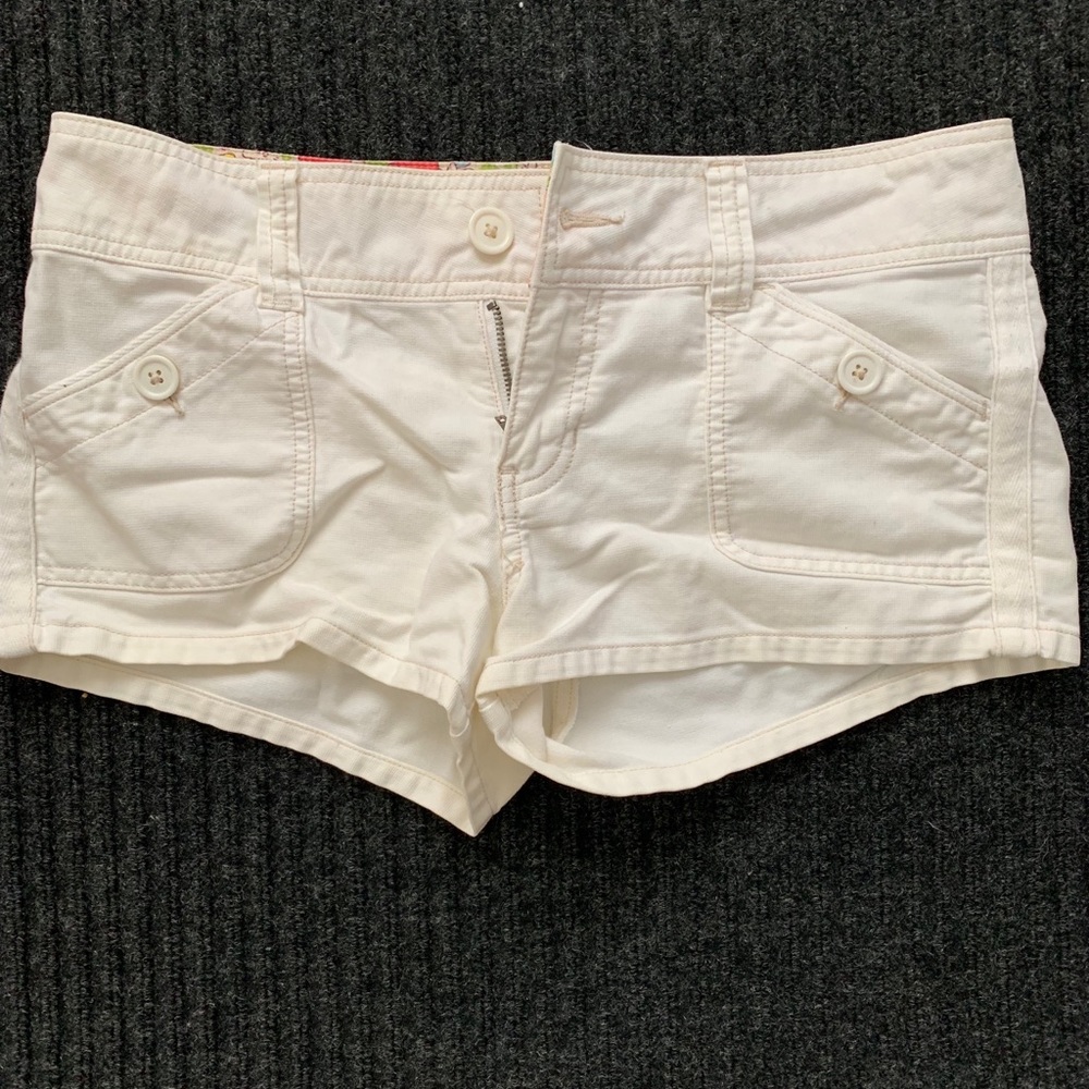Hollister white shorts
